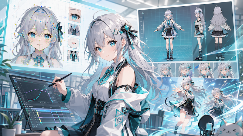 キャラクターデザイン + Live2D セット